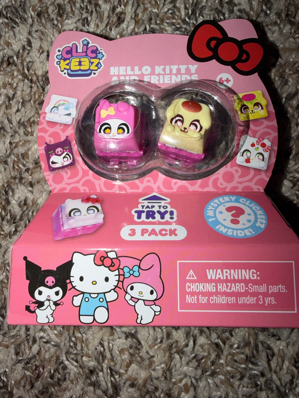 Hello Kitty and Friends Clickeez 3-Pack